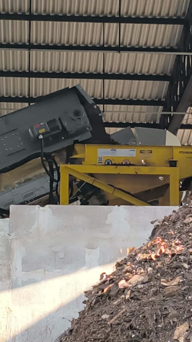 Separadores magnético e Eddy Current na planta de ASR