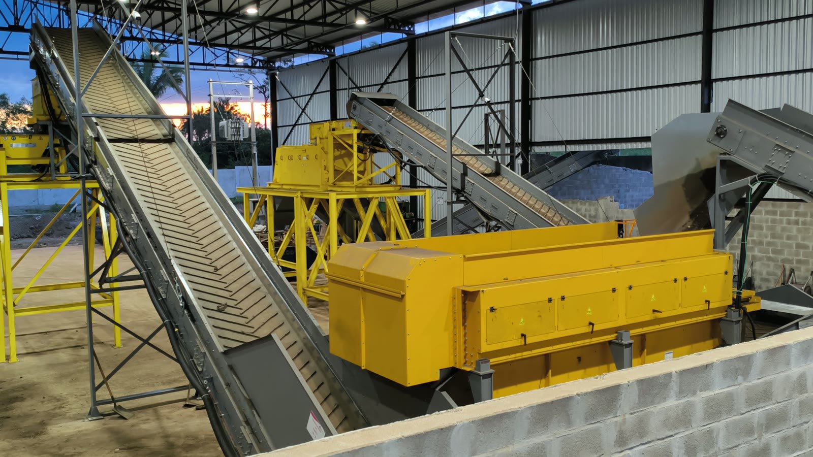 Operação da planta de separação de ASR após o aceite