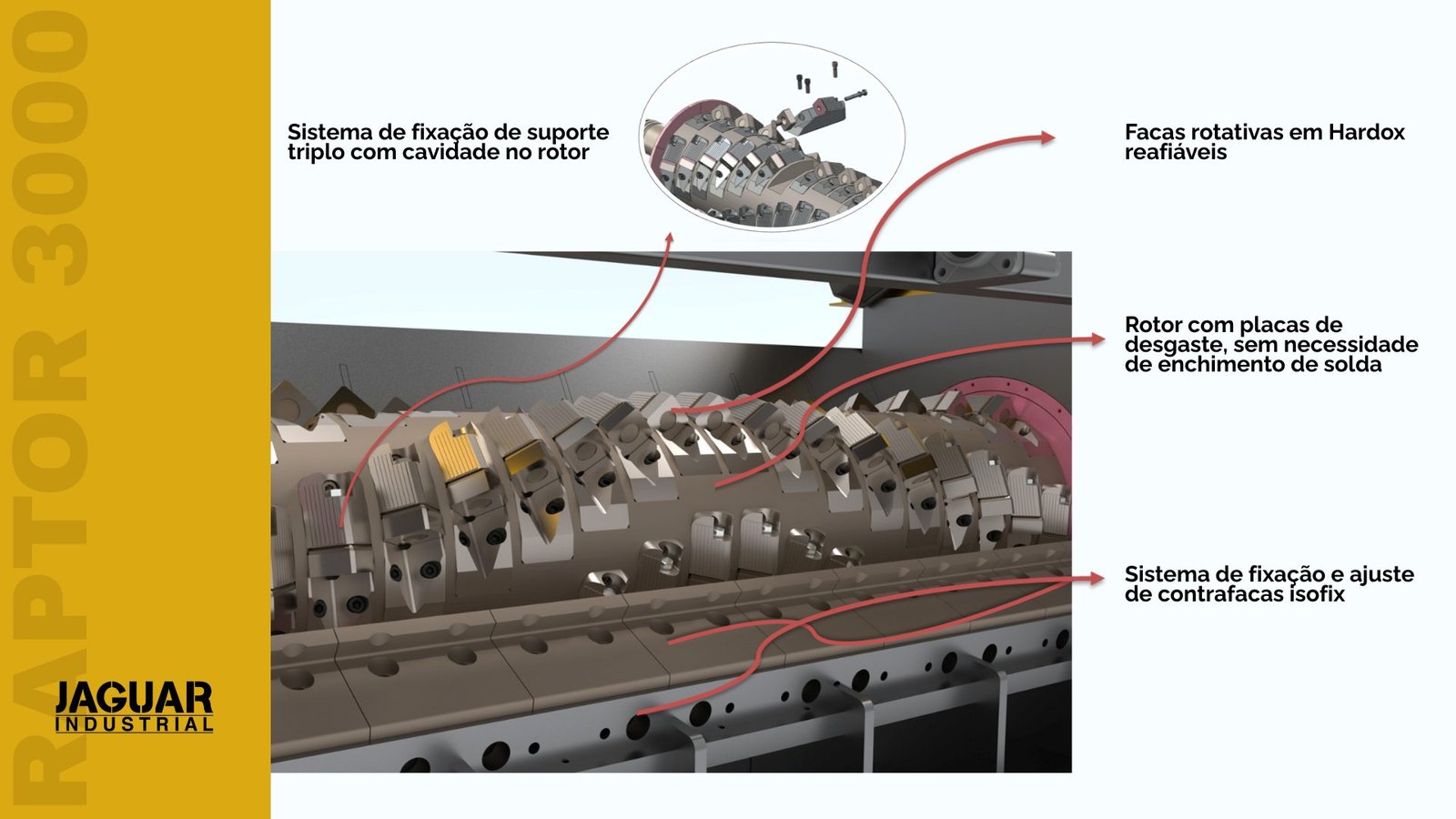 RAPTOR 3000 granulação de madeira