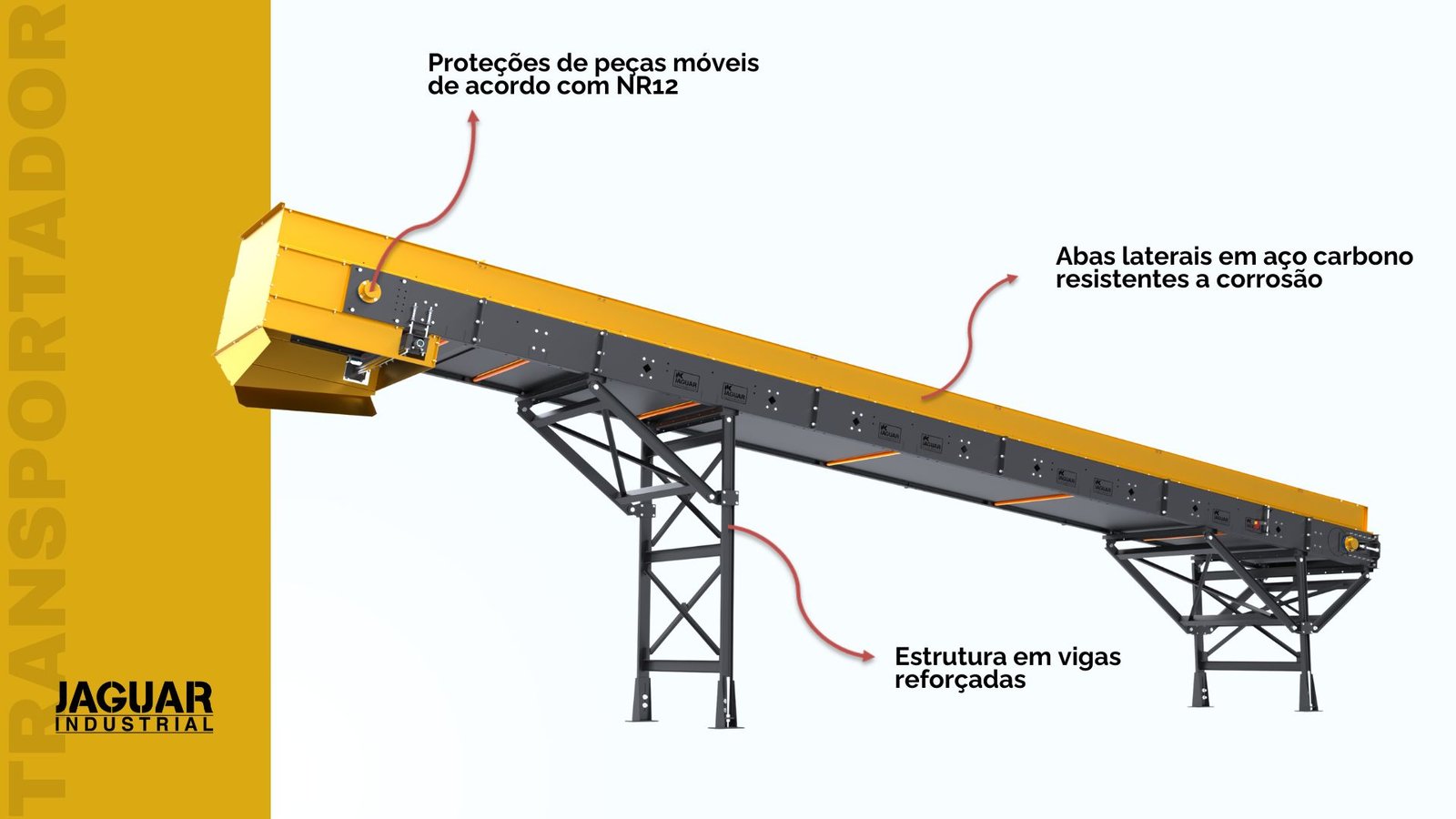 Transportador de correia em planta de CDR